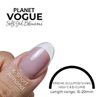 2 BAG SPECIAL - Planet Vogue Almond X-Short - 504 Tips/Bag