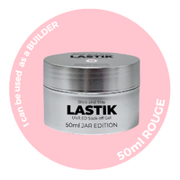 50ml JAR - ROUGE LASTIK - Stick And Stay BIAB - Soak Off UV/Led Gel