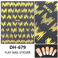 Nail Art Sticker - BP Gold