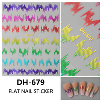 Nail Art Sticker - BP Mixed Colour