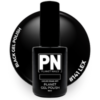 Planet Gel Polish - UV/LED - Hema Free - 15ml - LEX - (BLACK ) 