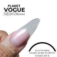 Planet Vogue - Long Almond  - 600 Tips/Bag